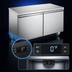 Thumbnail image #4 for Aurora 2-Section Undercounter Reach-In Freezer with Solid Doors, 11.3 Cu. Ft., Rear-Mounted Self-Contained Refrigeration