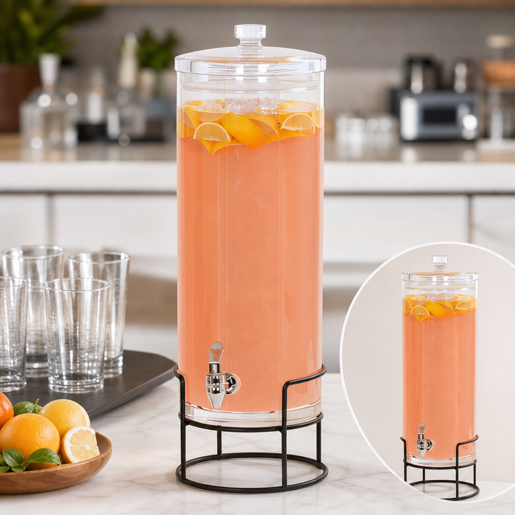 Product image #4 for Cal-Mil Milo Round 3 Gallon Ice Beverage Dispenser