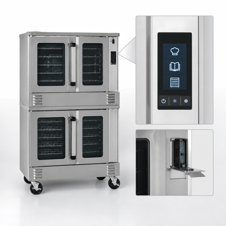 Product image #4 for Southbend Platinum Double-Deck Gas Convection Oven, Bakery Depth, Touchscreen Controls, Dependent Doors