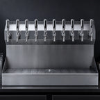 Thumbnail image #4 for Micro Matic USA Kronos KRONOS-10SSKRGR Wall-Mounted 10-Faucet Glycol-Cooled Draft Tower with Glass Rinser and Drip Tray