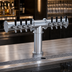Thumbnail image #4 for Krowne 8-Faucet Single-Column Pipe T-Head Beer Tower, Air Cooled, Brushed Stainless Steel, 37-3/4-Inch Countertop Mount