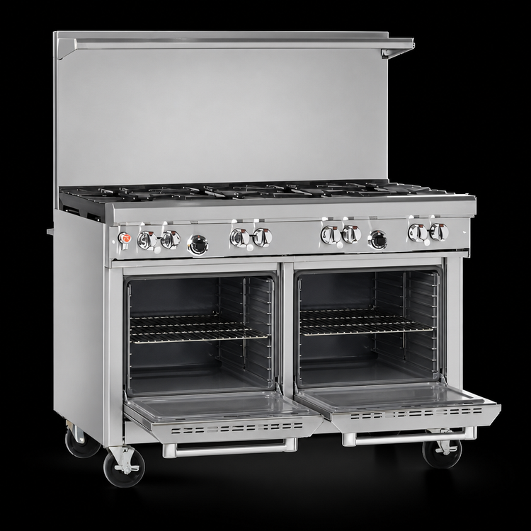 Product image #4 for Southbend Ultimate 48-Inch Natural Gas Restaurant Range with 6 Open Burners and 2 Space-Saver Ovens