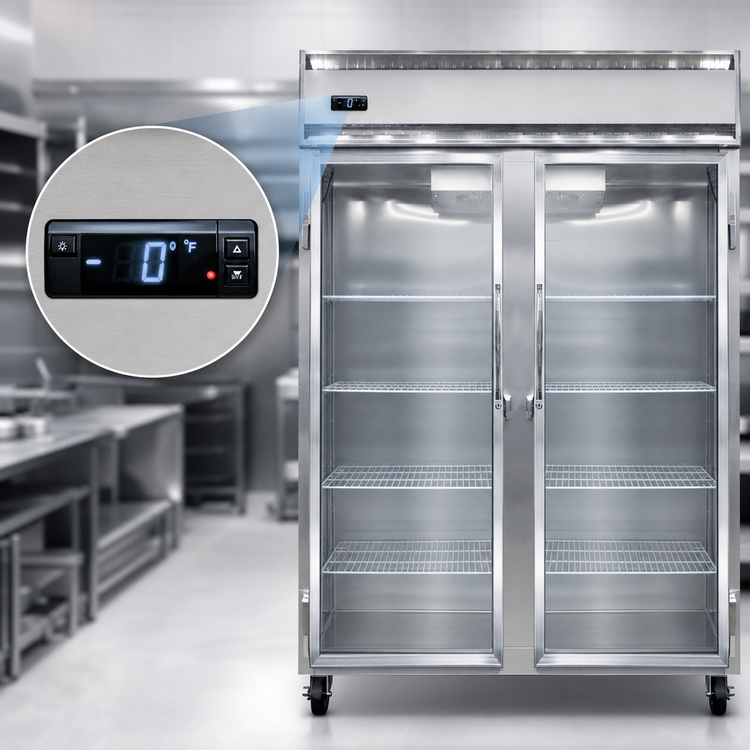 Product image #4 for Continental Refrigerator 2FENGD Extra-Wide Two-Section Reach-in Glass Door Freezer