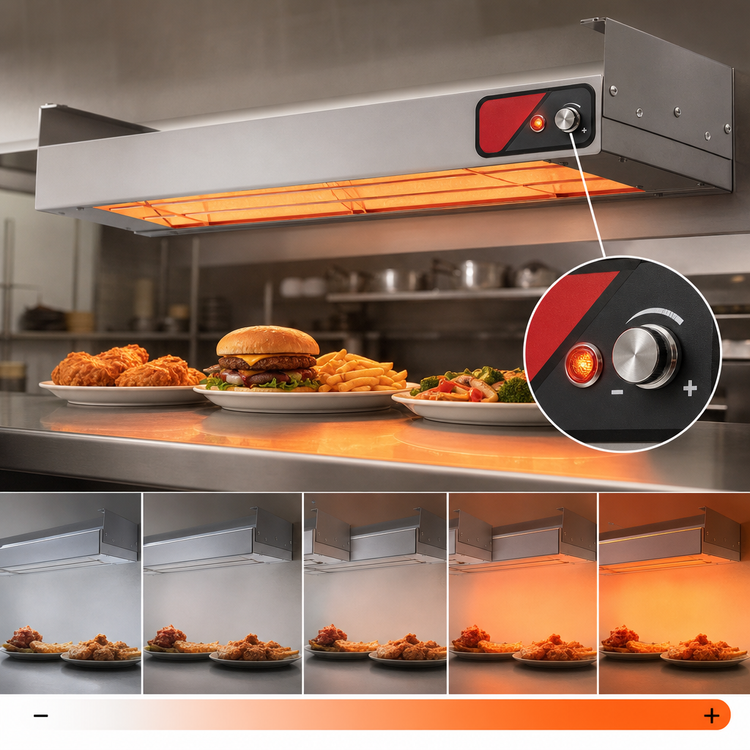 Product image #4 for Nemco 60-Inch Dual Infrared Strip Heater with Infinite Temperature Control, 208V