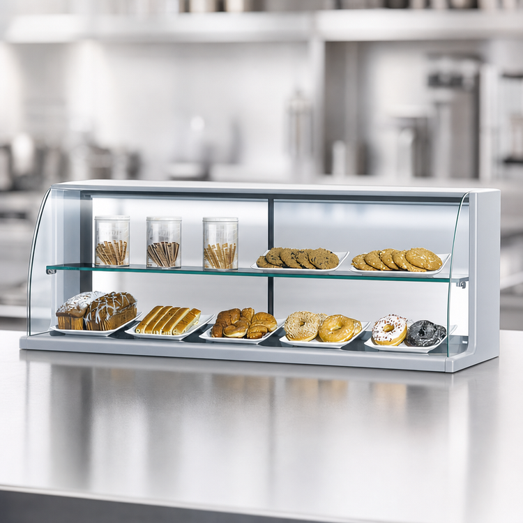 Product image #4 for Turbo Air TOMD-40HS High Model Top Display Dry Case Countertop Pastry Display Case, 39 Inch, 3 Cu. Ft.