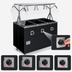 Thumbnail image #4 for Vollrath 2-Series Affordable Portable Deluxe 4-Well Mobile Hot Food Station with Buffet-Style Breath Guard