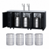 Thumbnail image #4 for Turbo Air Super Deluxe Freestanding Beer Dispenser, 4 Half-Barrel Keg Capacity, 2 Columns / 4 Faucets