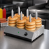 Thumbnail image #4 for Eurodib Countertop Hot Dog Bun Warmer with 23-Bun Capacity and 6 Anodized Aluminum Warmers