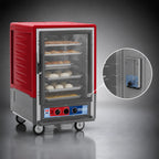 Thumbnail image #4 for Metro C5 Insulation Armour C535-MFC-U Half-Height Moisture Heated Holding & Proofing Cabinet, Mobile, Clear Polycarbonate Door, 16 Hotel Pan Capacity
