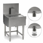 Thumbnail image #4 for Eagle Group Spec-Bar BD30-19 30-Inch Stainless Steel Underbar Beer Drainer with Removable Insert