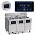 Thumbnail image #4 for Frymaster Dean FilterQuick 3-Vat Electric Deep Fryer Battery, 3 x 60-lb Frypots