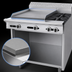 Thumbnail image #4 for Garland Cuisine Series Heavy Duty 36-Inch Natural Gas Combination Top Range with 24-Inch Left Griddle, 2 Right Open Burners, and Storage Base