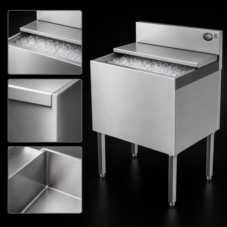 Product image #4 for Perlick Top Shelf TS Series 36-Inch Modular Underbar Ice Bin/Cocktail Unit, Non-Cold Plate