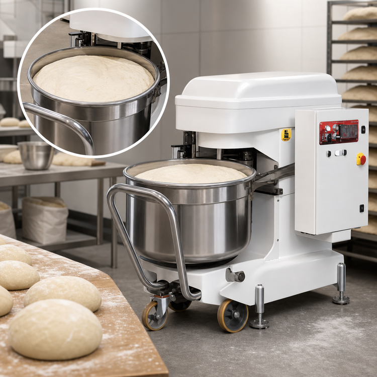 Product image #4 for Univex Silverline SL200RB 306 Qt. Spiral Mixer with Removable Bowl, 440 Lb. Dough Capacity