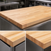 Thumbnail image #4 for Boos Block Northern Hard Rock Maple Blended Edge Grain Kitchen Countertop, 48 x 38 x 1-1/2 Inches, Varnique Finish