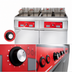 Thumbnail image #5 for Vulcan 4ER50AF 4-Vat Freestanding Electric Deep Fat Fryer with KleenScreen PLUS® Filtration, 50 lb. Per Vat