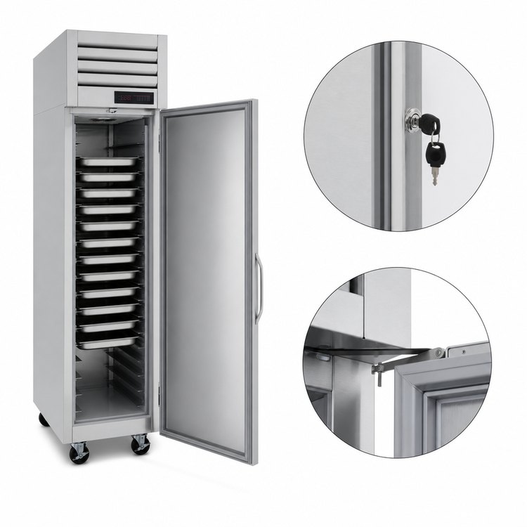 Product image #5 for Turbo Air PRO Series 1-Section Heated Reach-In Holding Cabinet with Solid Door, 14.65 Cu. Ft.