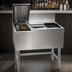 Thumbnail image #4 for Spec-Bar Combo Ice Bin/Bottle Unit with Left-Side 8-Bottle Compartment, 30 x 24 Inches, 64 lb Ice Capacity