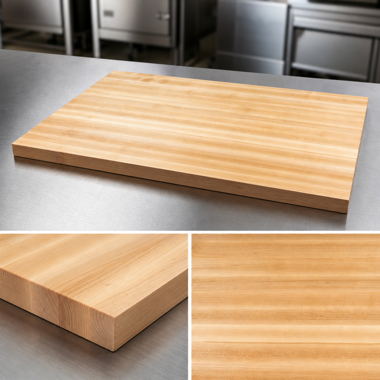 Product image #4 for John Boos Boos Block 108 x 27 x 1-1/2 Inch Edge Grain Northern Hard Rock Maple Kitchen Countertop with Penetrating Oil Finish