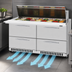 Thumbnail image #4 for Turbo Air PRO Series 60-Inch 2-Section Mega Top Sandwich/Salad Prep Table with 4 Drawers