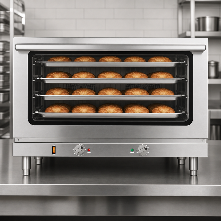 Product image #4 for KoolMore 32-Inch Commercial Countertop Electric Convection Oven for Full-Size Pans, 208/240V, Stainless Steel