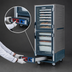 Thumbnail image #4 for Metro C5 3 Series Full Height Combination Heated Holding & Proofing Cabinet with Gray Insulation Armour, Dutch Clear Doors, Fixed Wire Slides