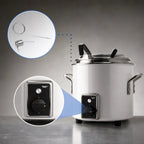 Thumbnail image #4 for Vollrath Cayenne® 7217750 7-Qt Retro Stock Pot Kettle Rethermalizer, Countertop, Thermostatic, Pearl White
