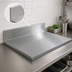 Thumbnail image #4 for John Boos 24 x 30 x 1-1/2-Inch Stainless Steel Countertop with 6-Inch Boxed Backsplash