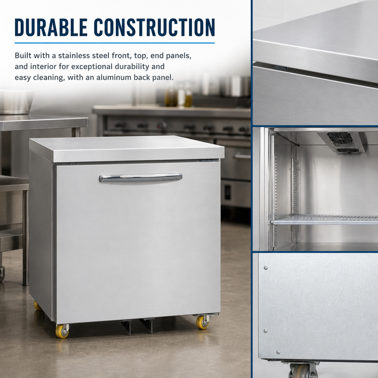Product image #4 for Continental Refrigerator DF32N-U Designer Line 32" Undercounter Freezer with Solid Door