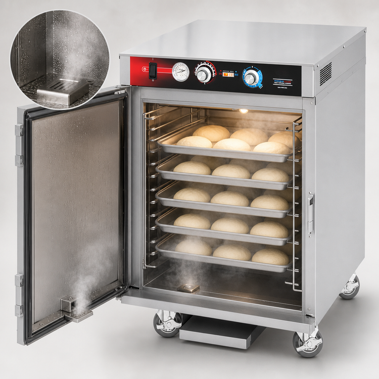 Product image #4 for Mobile Heated Proofer/Heater Cabinet with 6 Pair Universal Tray Slides