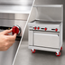 Thumbnail image #4 for American Range 36-Inch Gas Restaurant Range With 1-Inch Griddle, Cabinet Base, and Back Riser Shelf
