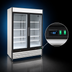 Thumbnail image #4 for Maxx Cold X-Series Two-Section Glass Door Merchandiser Freezer, 48 Cu. Ft., Bottom-Mounted Compressor