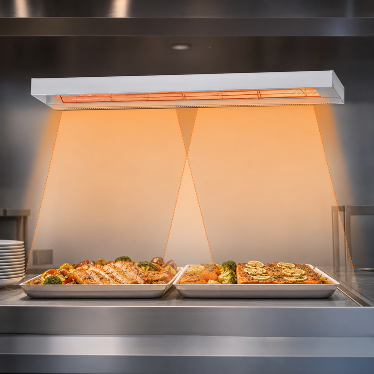 Product image #4 for Nemco Dual Remote-Controlled Unlighted Infrared Strip Heater, 24 Inch, 120V