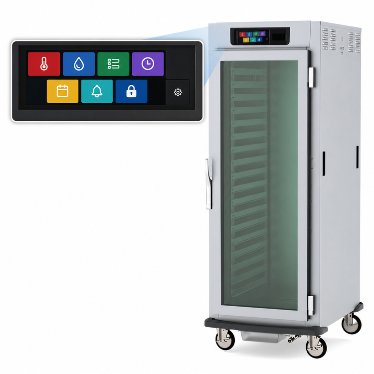Product image #4 for Metro C5 9 Series Mobile Full-Height Controlled Humidity Heated Holding and Proofing Cabinet with Glass Door, Lip Load Slides, 36-Pan Capacity