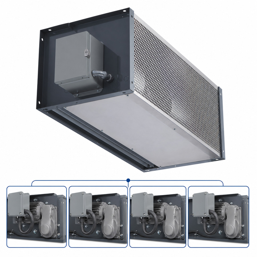 Four 1 HP Direct-Drive Motors