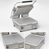 Thumbnail image #4 for Pro-Max 2.0 14-Inch Grooved Aluminum Sandwich Grill / Panini Press