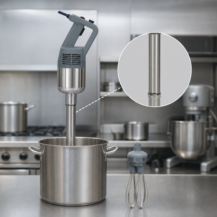 Product image #4 for Robot Coupe MP 350 Combi Commercial Handheld Power Mixer with 14-Inch Shaft and Whisk Attachment