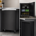 Thumbnail image #4 for Beverage-Air BB24HC-1-F-B Refrigerated Back Bar Storage Cabinet, One-Section, 24-Inch Wide, Solid Door, Black Exterior, Stainless Steel Top
