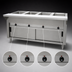 Thumbnail image #4 for Advance Tabco Triumph Supreme 240V Electric Hot Food Table with 4 Open Wells and Enclosed Base