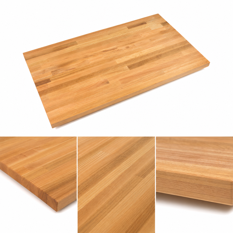 Product image #4 for John Boos Appalachian Red Oak Blended Edge Grain Island Countertop, 48 x 30 x 1-1/2 Inch, Penetrating Oil Finish