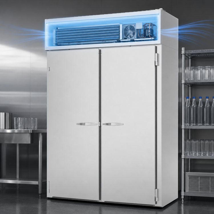 Product image #4 for Beverage-Air P-Series Extra Tall Two-Section Roll-In Refrigerator with Solid Doors