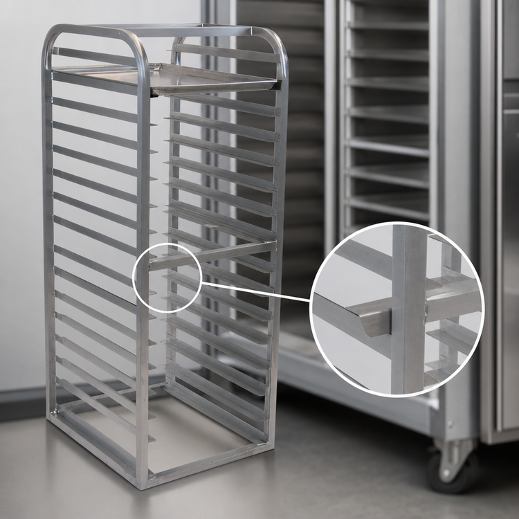 Product image #4 for Channel Aluminum Bun Pan Rack for Reach-In Refrigerators