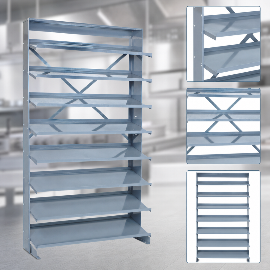 Eight Shelves Included