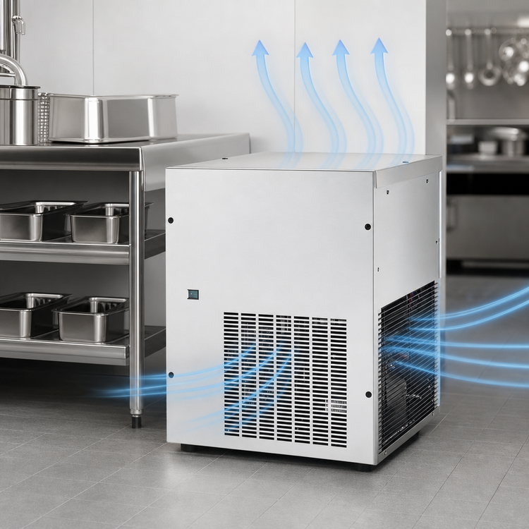 Product image #4 for Brema TM250AHC Automatic Pebble Ice Maker, Air-Cooled Floor Model, 540 lb. per 24 Hours