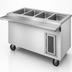 Thumbnail image #4 for Randell 60-Inch Mobile Electric Hot Food Table with 4 Wells and Open Storage Base