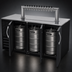 Thumbnail image #4 for Beverage-Air 72-Inch Direct Draw Beer Dispenser with 12-Tap Tower, 3 Half-Barrel Capacity, Black Exterior