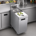 Thumbnail image #4 for Krowne Royal Series 12-Inch x 24-Inch Stainless Steel Underbar Speed Station with Cabinet Base, Dump Sink, and Cutting Board