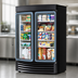 Thumbnail image #4 for True Radius Front Two-Section Glass Door Merchandiser Refrigerator