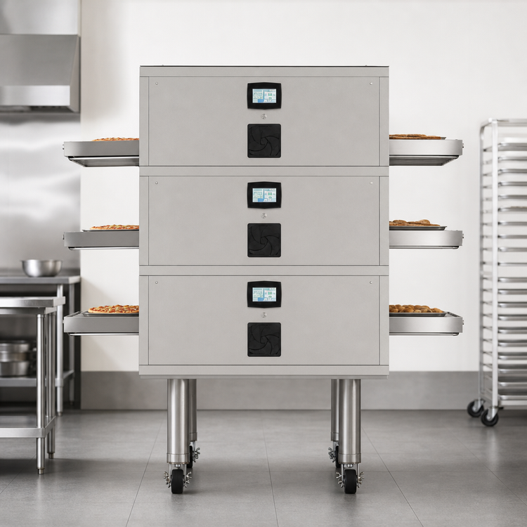 Product image #4 for Middleby Marshall CTX® Electric Countertop Quad-Deck Infrared Conveyor Oven, 55-Inch Cooking Chamber