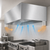 Thumbnail image #4 for SpecAir HEIA96-48 Wall Type Make-Up Air Compensating Exhaust Hood - 48